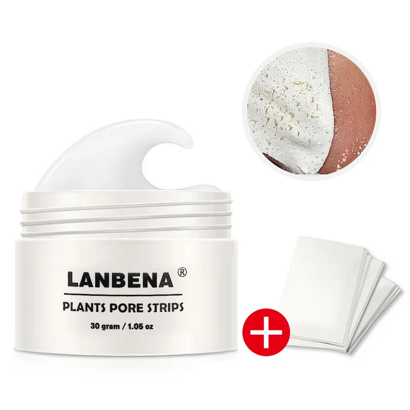 LANBENA Blackhead Remover Nose Mask Pore Strip Black Mask Peeling Acne Treatment Deep Cleansing Face Mask Oil Control Skin Care