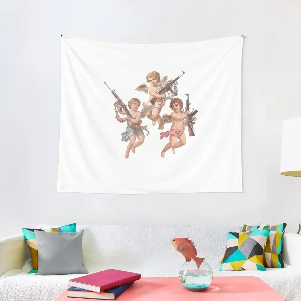 

cherubs Tapestry Wall Hangings Decoration Room Design Funny Tapestry