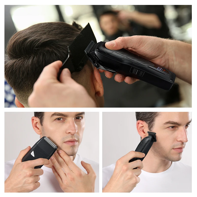 Licorne nouveau tondeuse à cheveux professionnelle tondeuses à barbe ensemble de toilettage tondeuses à cheveux électriques sans fil tondeuse à barbe Kit de toilettage