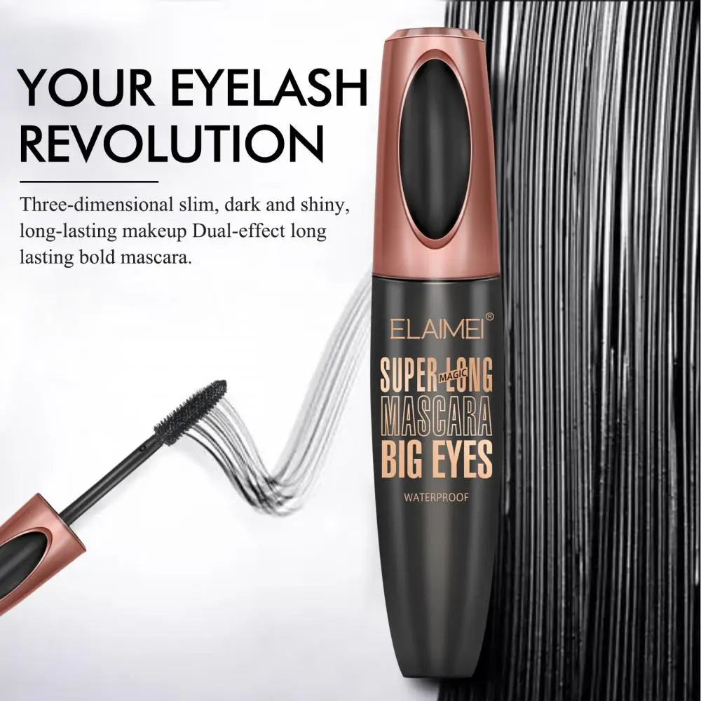 Waterproof 4D Makeup Eyelash Mascara Eyelash Makeup Silk Fiber Lash Extension Long Mascara