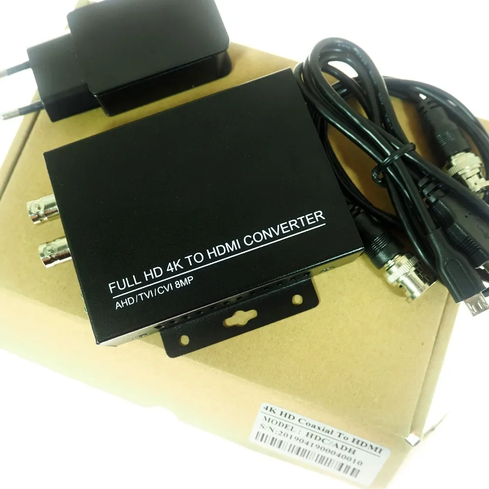 2019 New arrival 4K 720/1080P HDC-ADH 4-in-1 Resolution supports CVI 8MP /TVI 8MP /AHD 8MP+CVBS to HDMI Converter security test