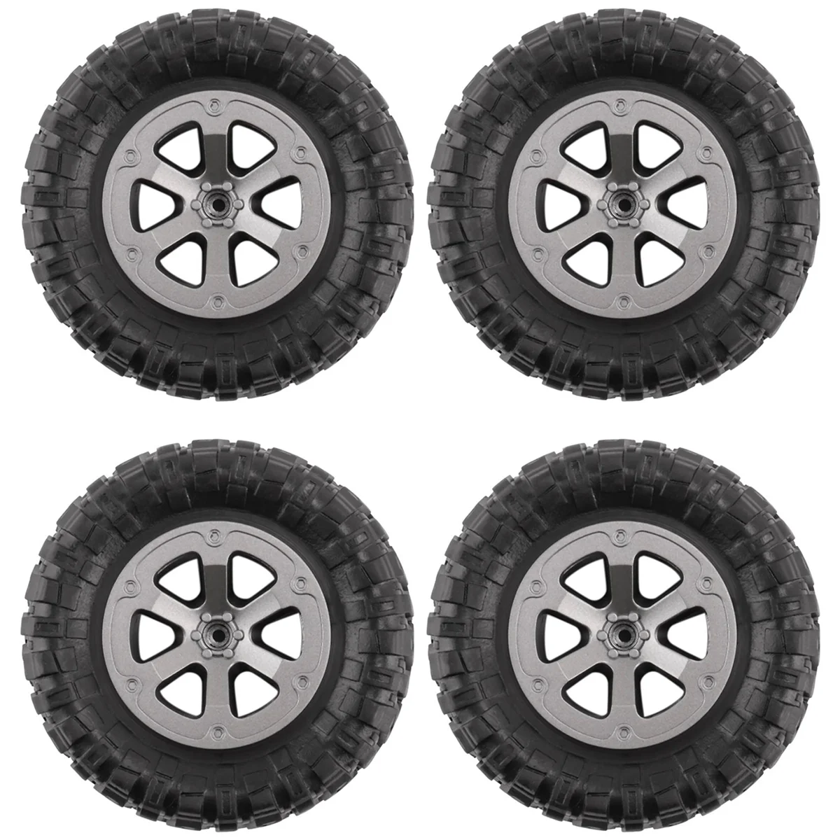 Y67A 4Pcs 73mm Tire Tyre Wheel for WPL C14 C24 B24 B36 MN D90 MN-90 MN99S FY003 FY004 RC Car Upgrade Parts Accessories