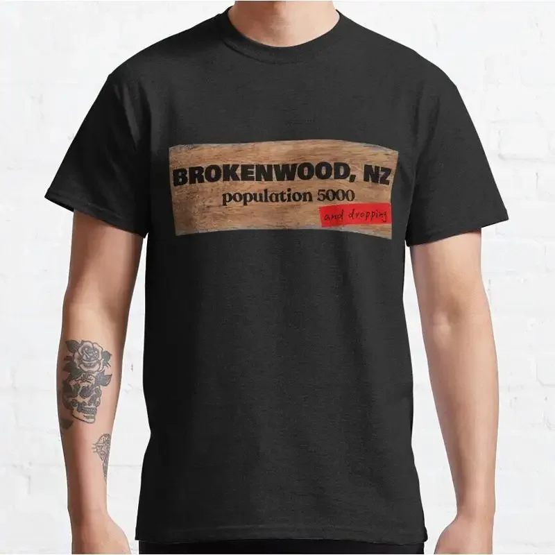Best To Buy Dark Retro Brokenwood Population Dropping Classic T Shirt S 5Xl Art
