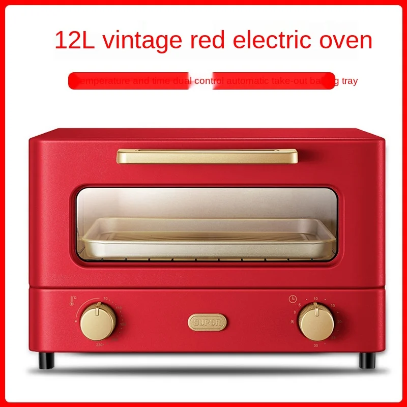 فرن كهربائي صغير منزلي صغير آلة تحميص كاملة الوظائف كعكة الخبز لشخص واحد فرن محمصة الأسرة