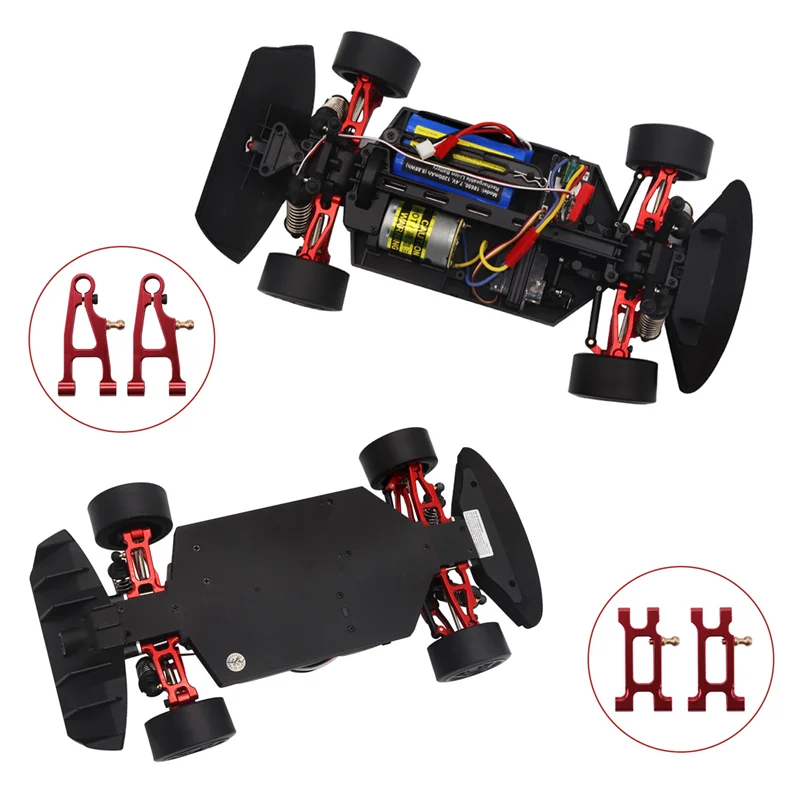 

A30F-12Pcs Metal Upgrade Parts Kit Hub Carrier Swing Arm For SG 1603 SG 1604 SG1603 SG1604 UDIRC 1601 1602 1/16 RC Car
