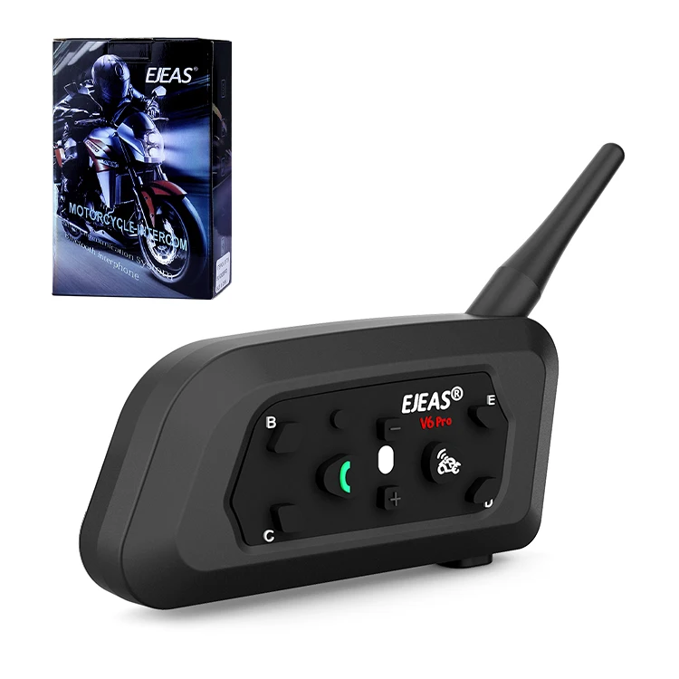 

EJEAS V6 Pro Full Duplex Intercom Helmets Waterproof Intercomunicador Para Casco Wireless bluetooth Motorcycle Helmet Intercom