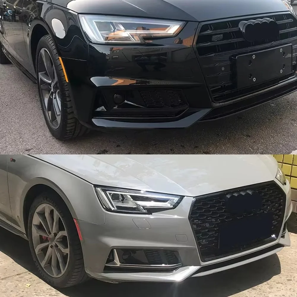 กรอบไฟตัดหมอก ABKJ ฝาครอบไฟตัดหมอก สำหรับ A4 S-Line ฝาครอบไฟตัดหมอกกันชนหน้า ตะแกรงไฟตัดหมอก ตะแกรงแต่ง