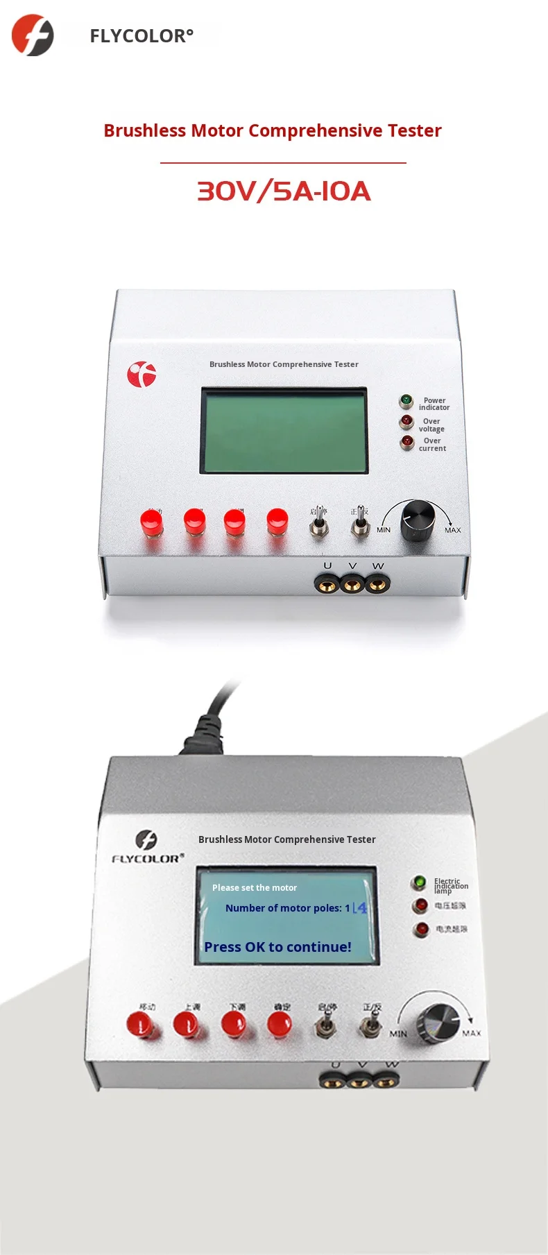 Comprehensive Speed Detector Motor Prototyping Demonstration Kits Three-Phase Brushless Permanent Magnet DC Motor Tester
