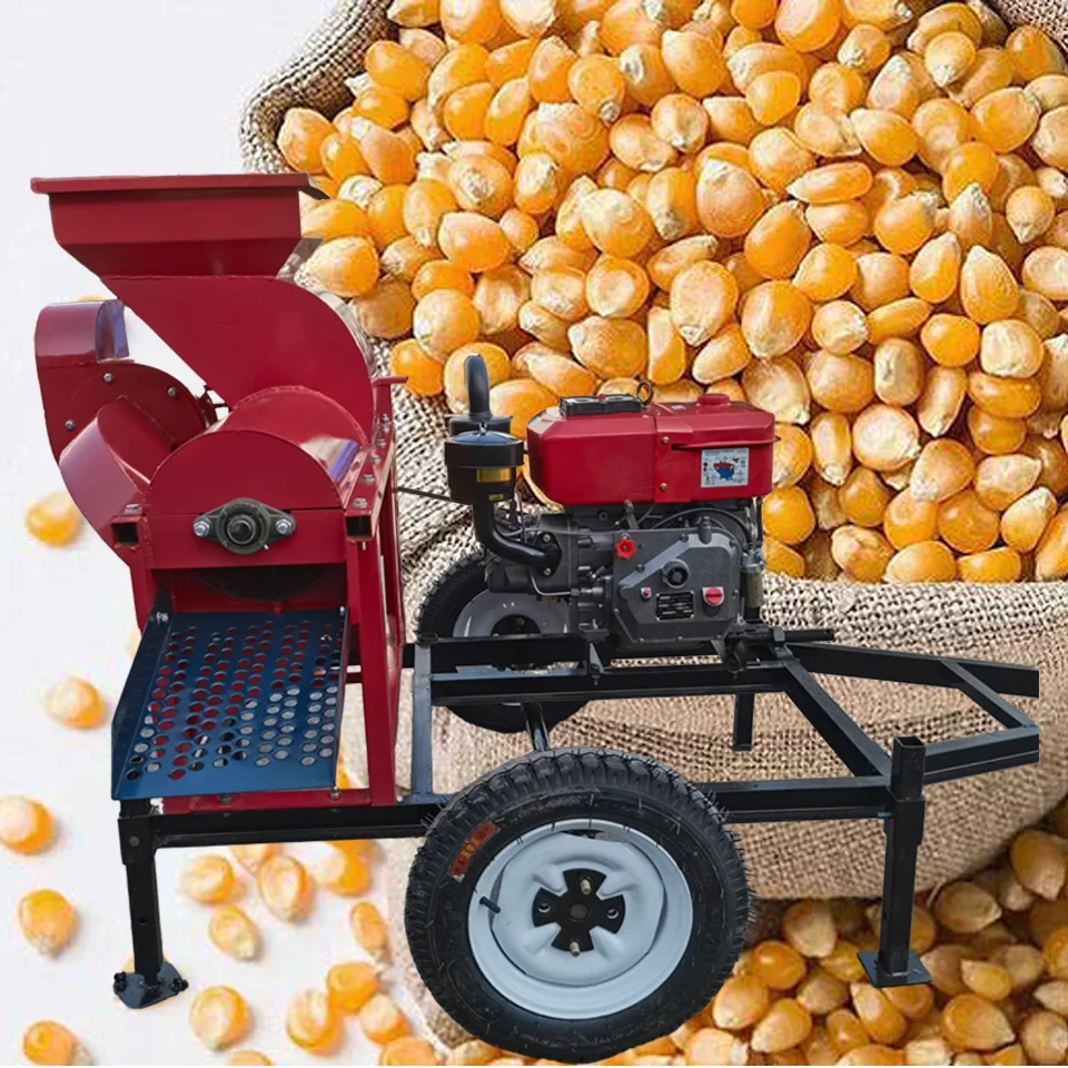 

4t-6t/hour 12HP diesel Engine Special Corn Thresher Farm Corn Thresher Thresher HJ-TYM850
