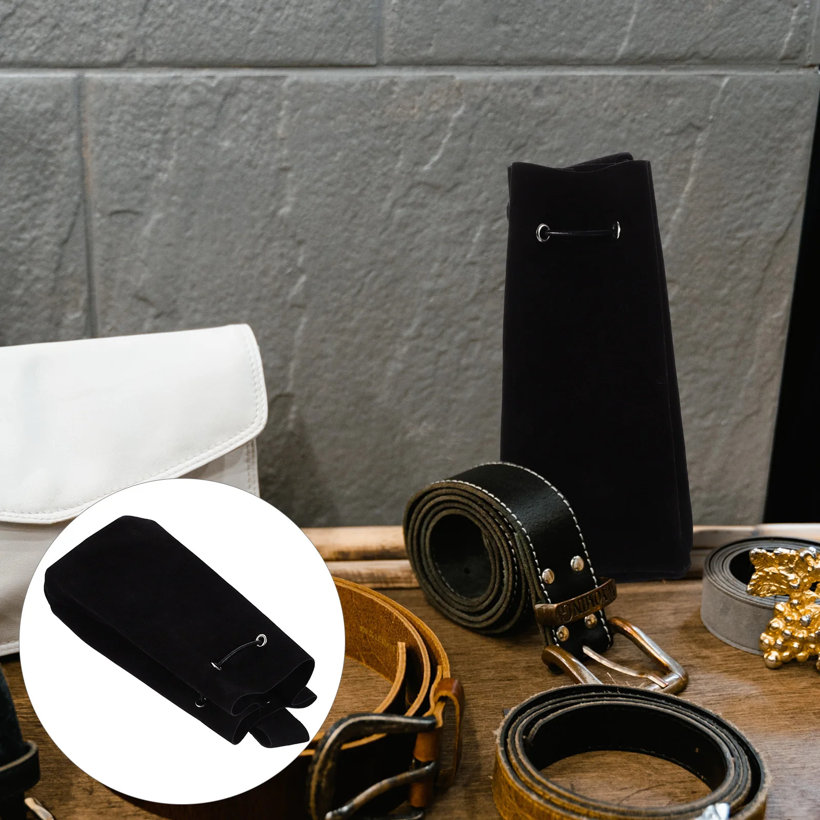 

1pc Drawstring Bucket Bag Medieval Renaissance Waist Pouch For Cosplay Party Favor Vintage Belt Purse Portable Waist Pack