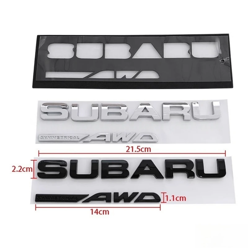 

Subaru Forester letter logo FORESTER SUBARU AWD rear trunk logo sticker