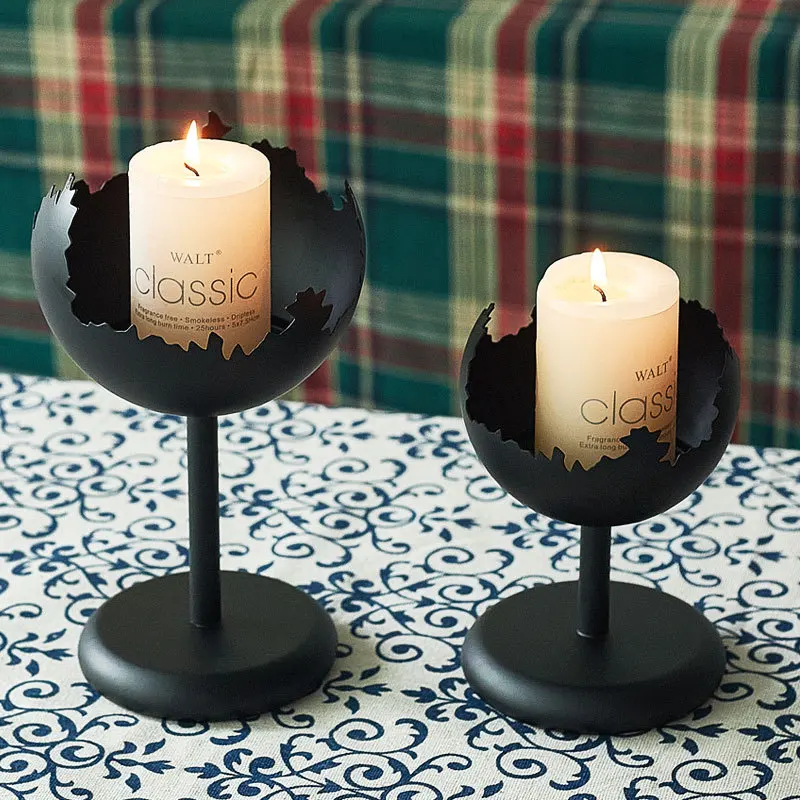 European-style Home Retro Slender Candlestick, Home Candle Storage Atmosphere, Ironwork Candlestick Decoration