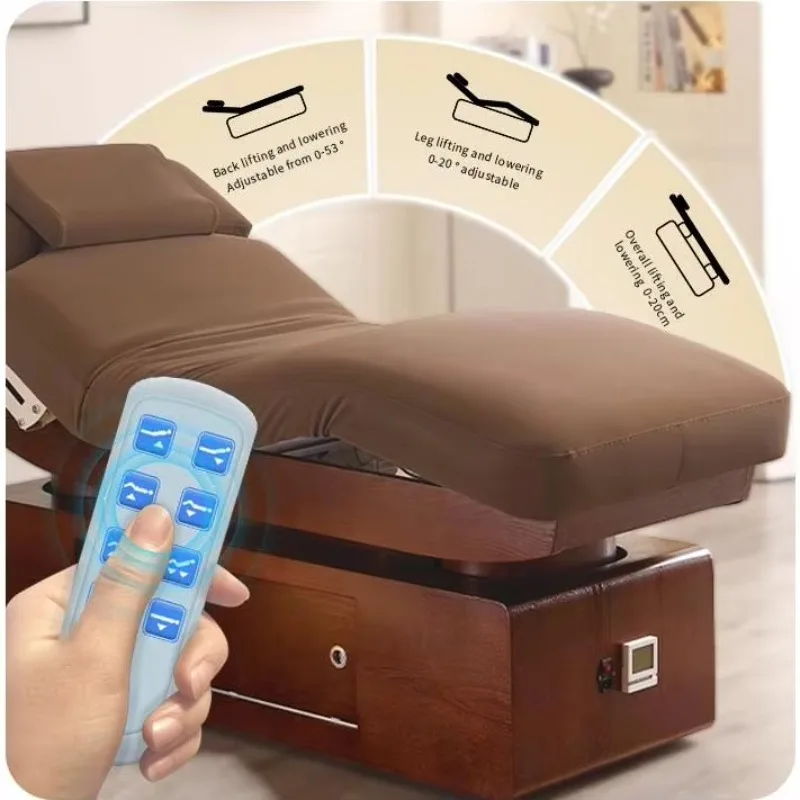 Luxury high-end electric massage table and chair modern design 2-4 motor overall upgrade beauty salon