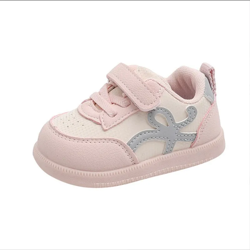 

Girls' shoes baby walking shoes autumn styles Kids soft soled breathable board sports shoes children's leather running shoes