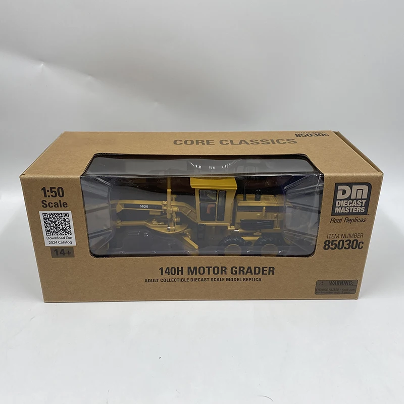 Modellino in Scala 1:50 di Motogradatrice Semovente 140H in Metallo Pressofuso, Collezione di Veicoli da Costruzione, Regalo Decorativo da Esposizione