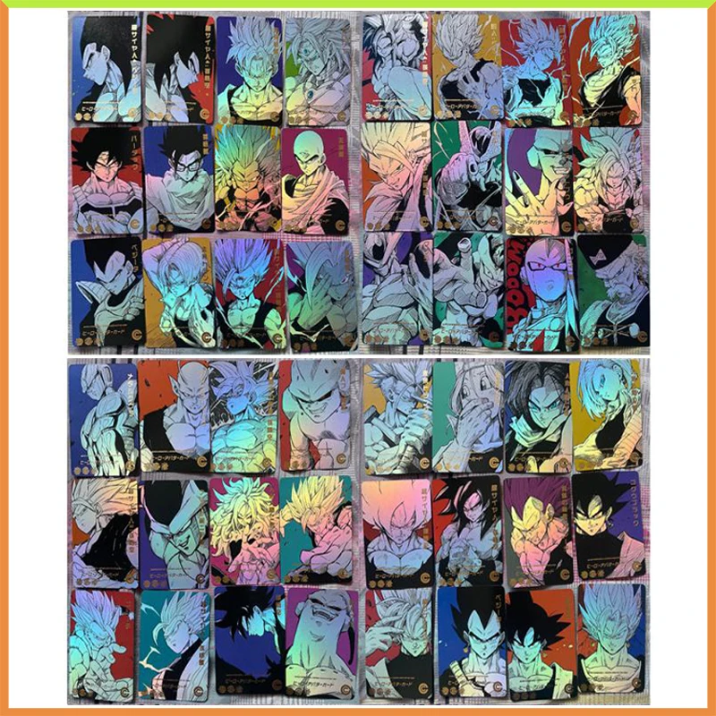 

Anime Dragon Ball DIY ACG Tabletop Game Laser Cards Son Gohan Torankusu Cell Toys for boys Collectible Cards Birthday Present