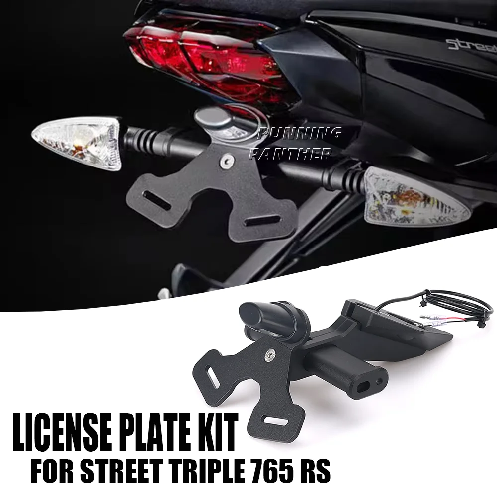 

Motorcycle rear short tail rack neat license plate rack tail bracket modified For Street Triple 765 R RS S 675 Daytona 675 R