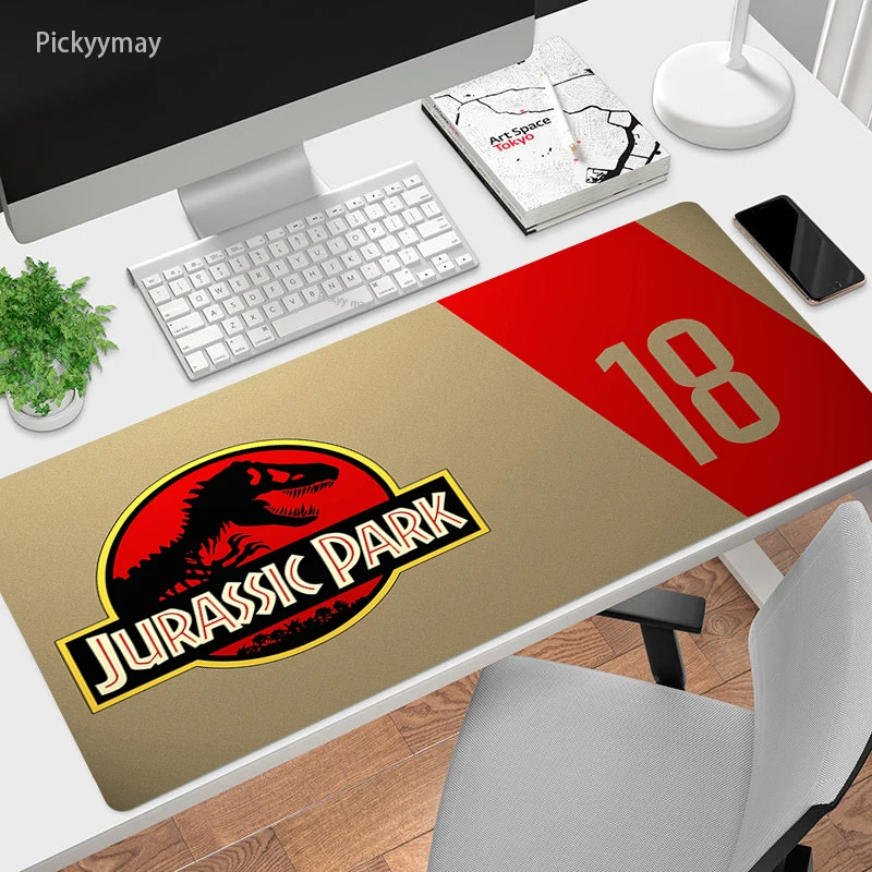 Large Mouse Pad Anime Gaming Mousepad Jurassic Park Mause Pad Gamer 90x40cm Mouse Mat Office Table Carpet PC Desk Play Mat 