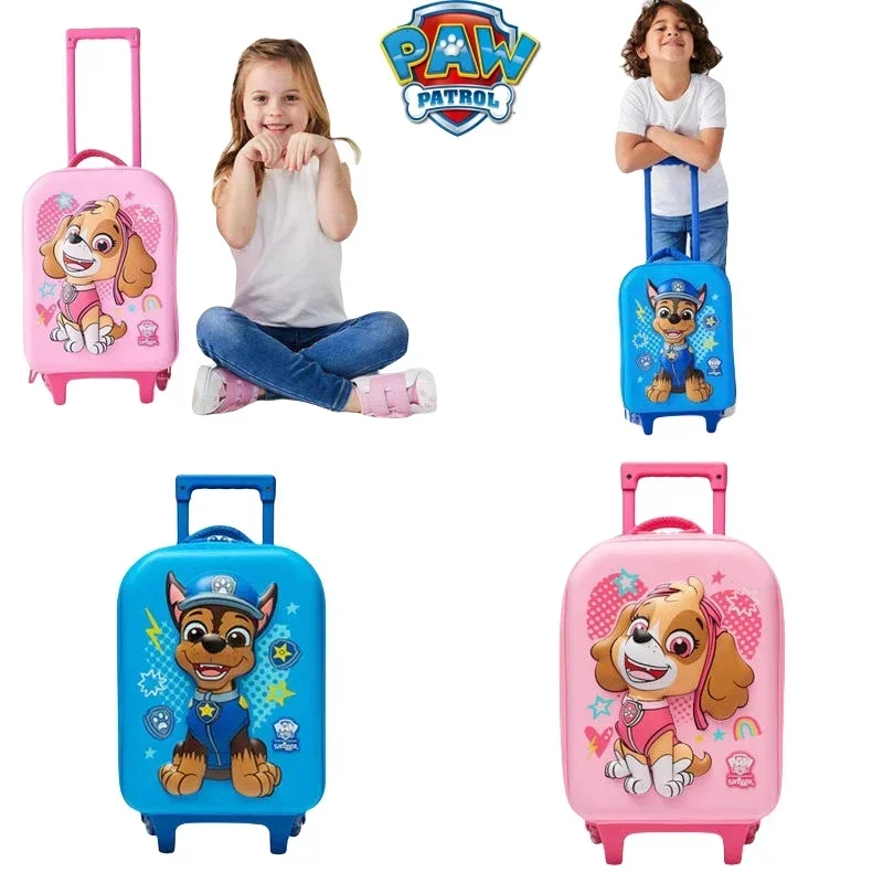 

New Genuine Simggle Paw Patrol Wheel Backpack Children School Boys Large Trolley Schoolbag Travel Backpack Kid’ S Supplies Gifts