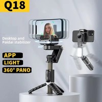 COOL DIER 360 Rotation Following Shooting New Mode Gimbal Stabilizer Selfie Stick Tripod Gimbal For iPhone Phone Smartphone Live