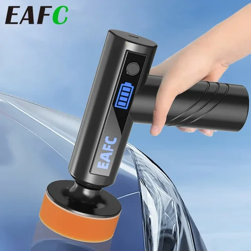 Imagen 1 del producto EAFC-pulidor de mano inalámbrico para coche, máquina de encerado de 4500mAh, herramienta eléctrica para limpieza de carrocería de coche, reparación de encerado