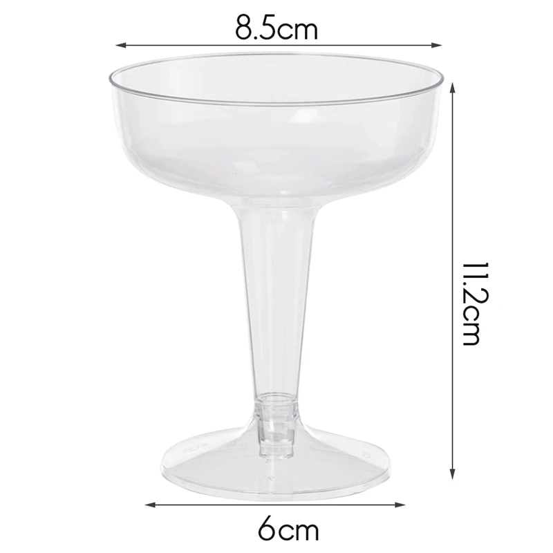 New Plastic Champagne Flutes Disposable - 20Pcs Clear Plastic Champagne Glasses For Parties Clear Plastic Cup