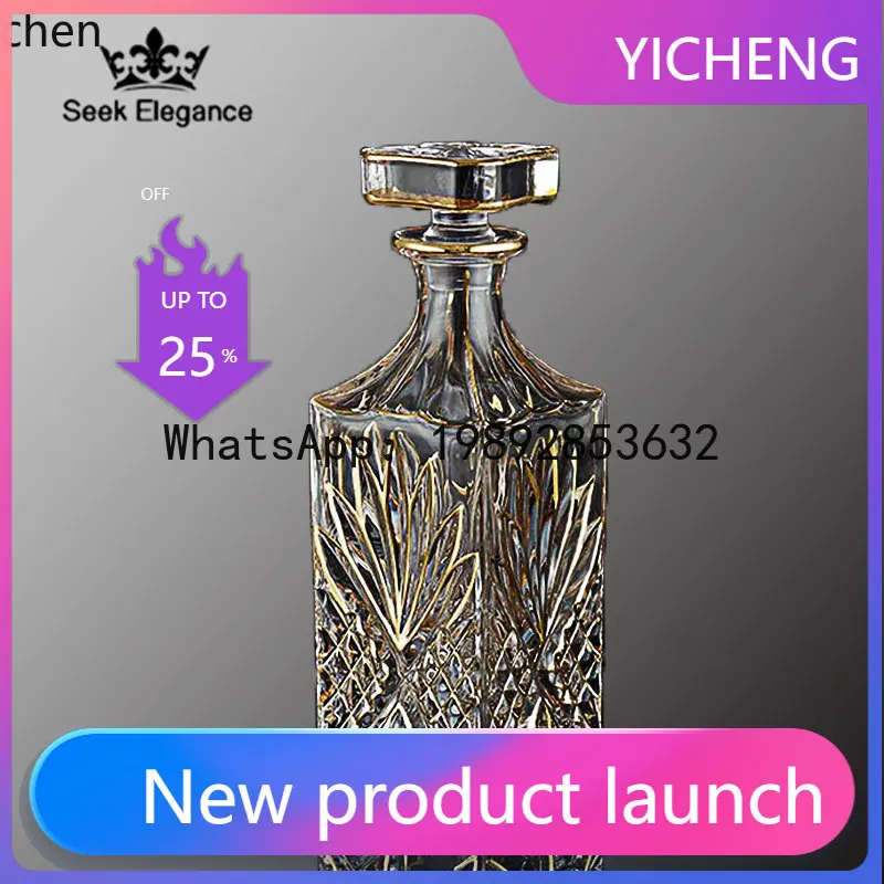 

Crystal Glass Creative Home Whiskey Bottle Liquid Bottle Decanter