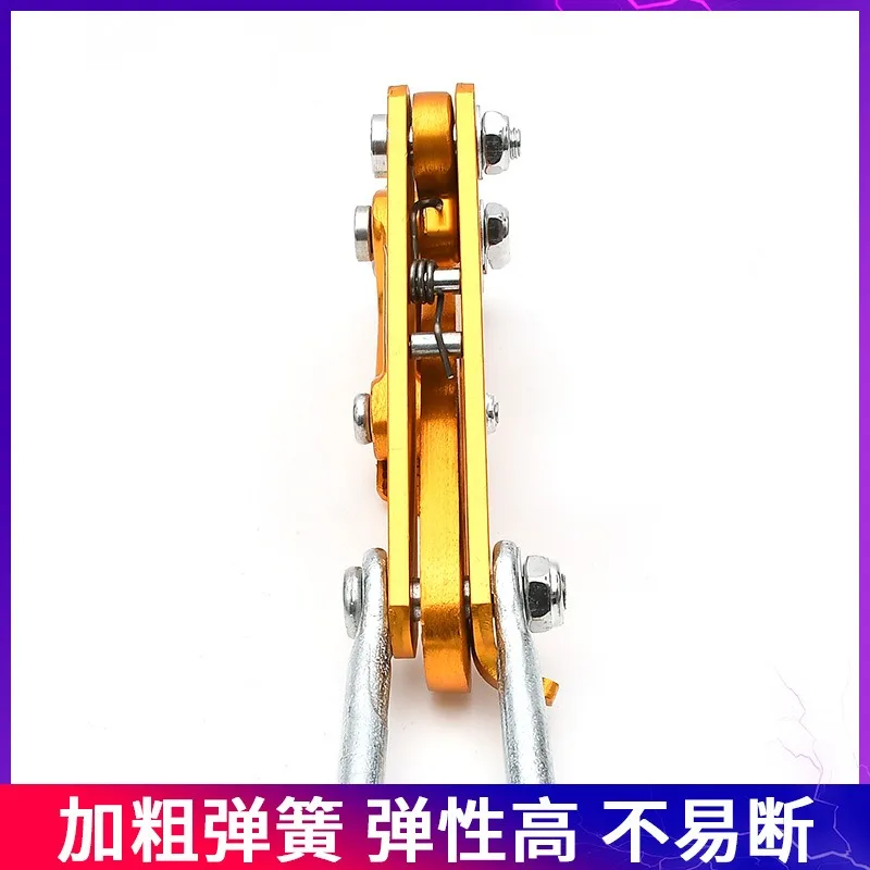 1 Ton Wire Rope Jaw Clamp Multifunctional Electricity Cable Grip Pulling Carbon Steel Non-slip Tightening/traction Tool
