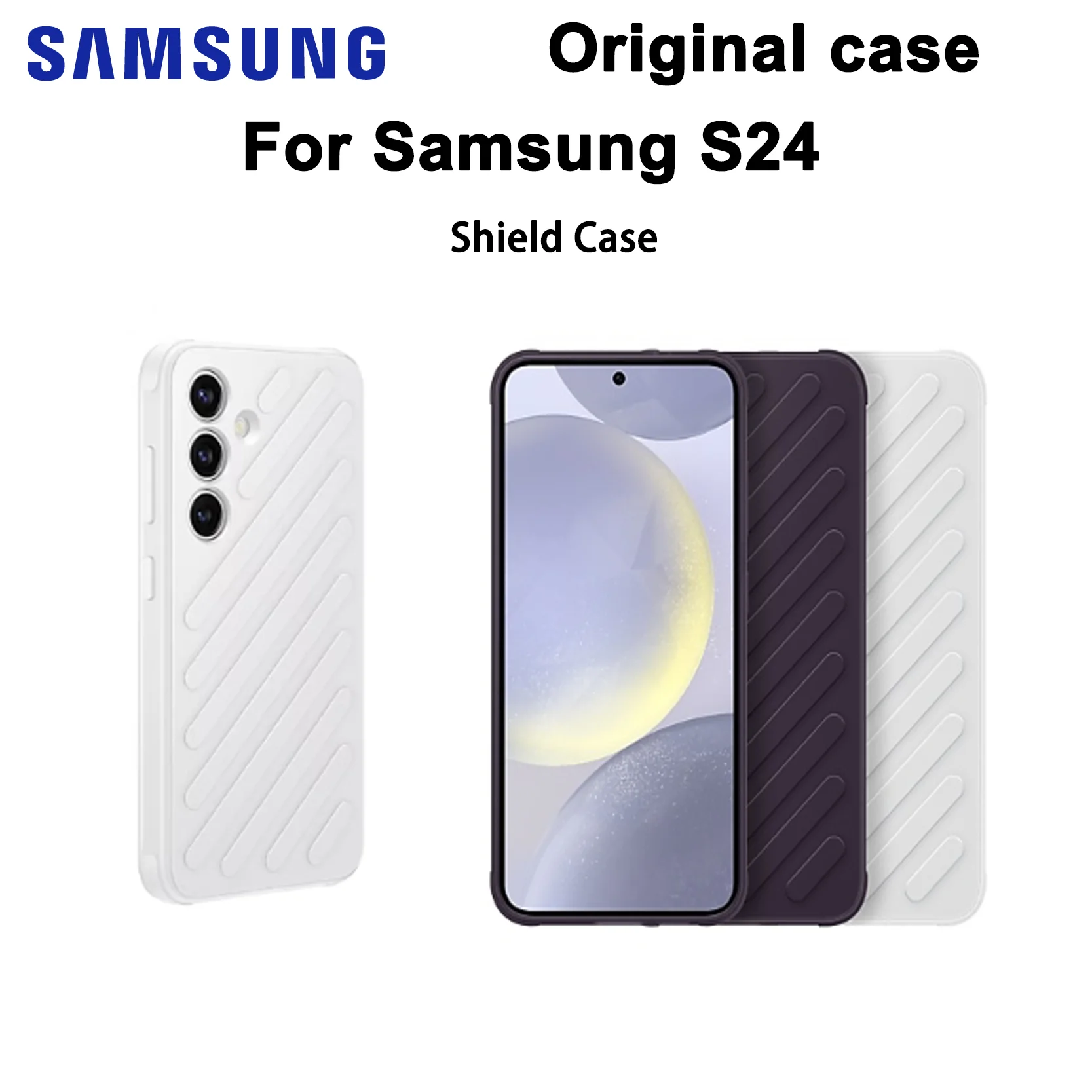 

Оригинальный чехол для Samsung Galaxy S24, высококачественный жесткий прочный модный чехол с защитой от ударов и царапин