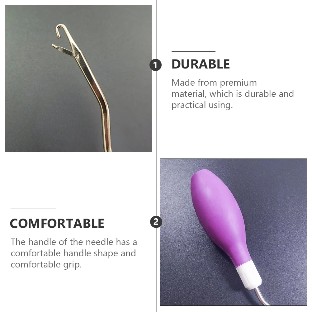 

Silicone Bowling Leash Threading Tool Threader Rope Traction Crochet Needles Apparatus DIY