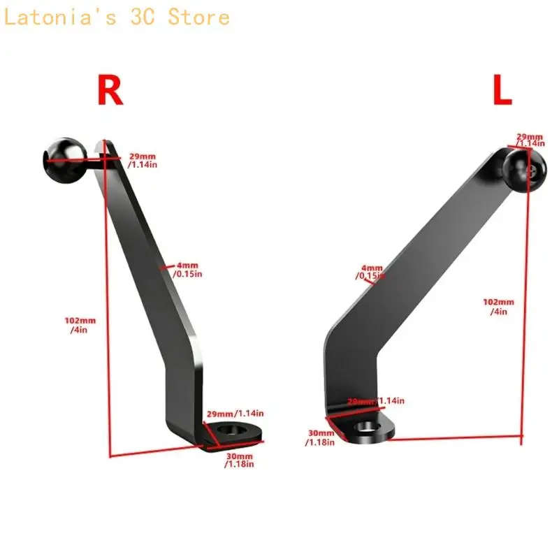 Kugelkopfhalter Riser Basis Rückspiegel Extender Adapter X3UB – Detail 6