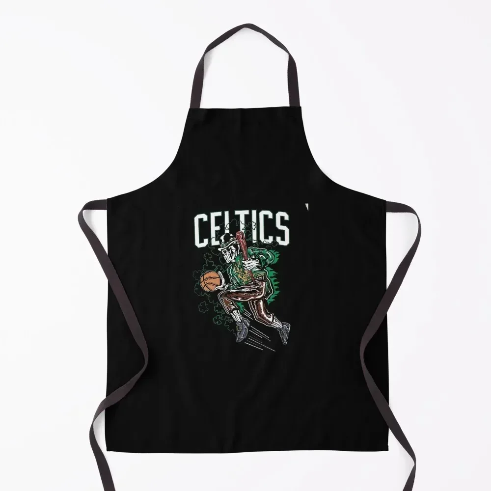 

Celtics Clover Apron women's work Professional Barber nail tech supplies New year's Apron
