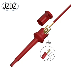 JZDZDZ-30007 مشبك اختبار للاختبار الإلكتروني مصغرة مسبار انتزاع موصل أدوات DIY اكسسوارات 10 قطع أفضل 8 اختبار صمام إلكتروني للمبيعات - رقم 6
