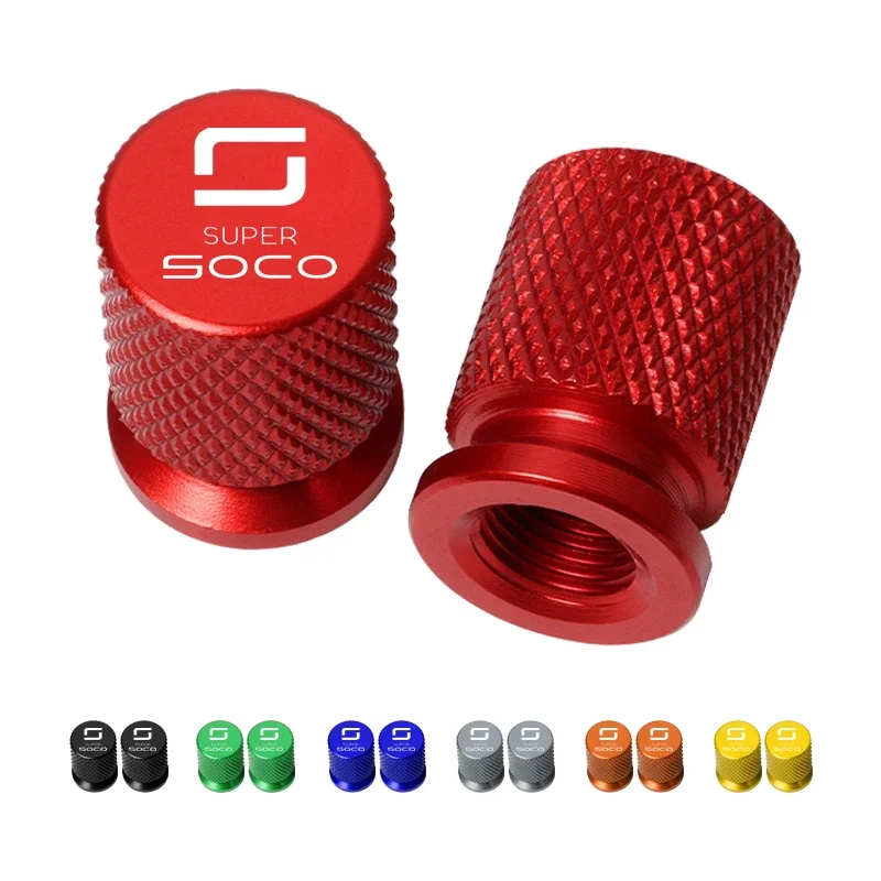 For Super Soco CPx CUmini CUx TC 50 Wanderer TCMax  Accessories  Motorcycle CNC Aluminum Tire Valve Air Port Stem Cover Caps