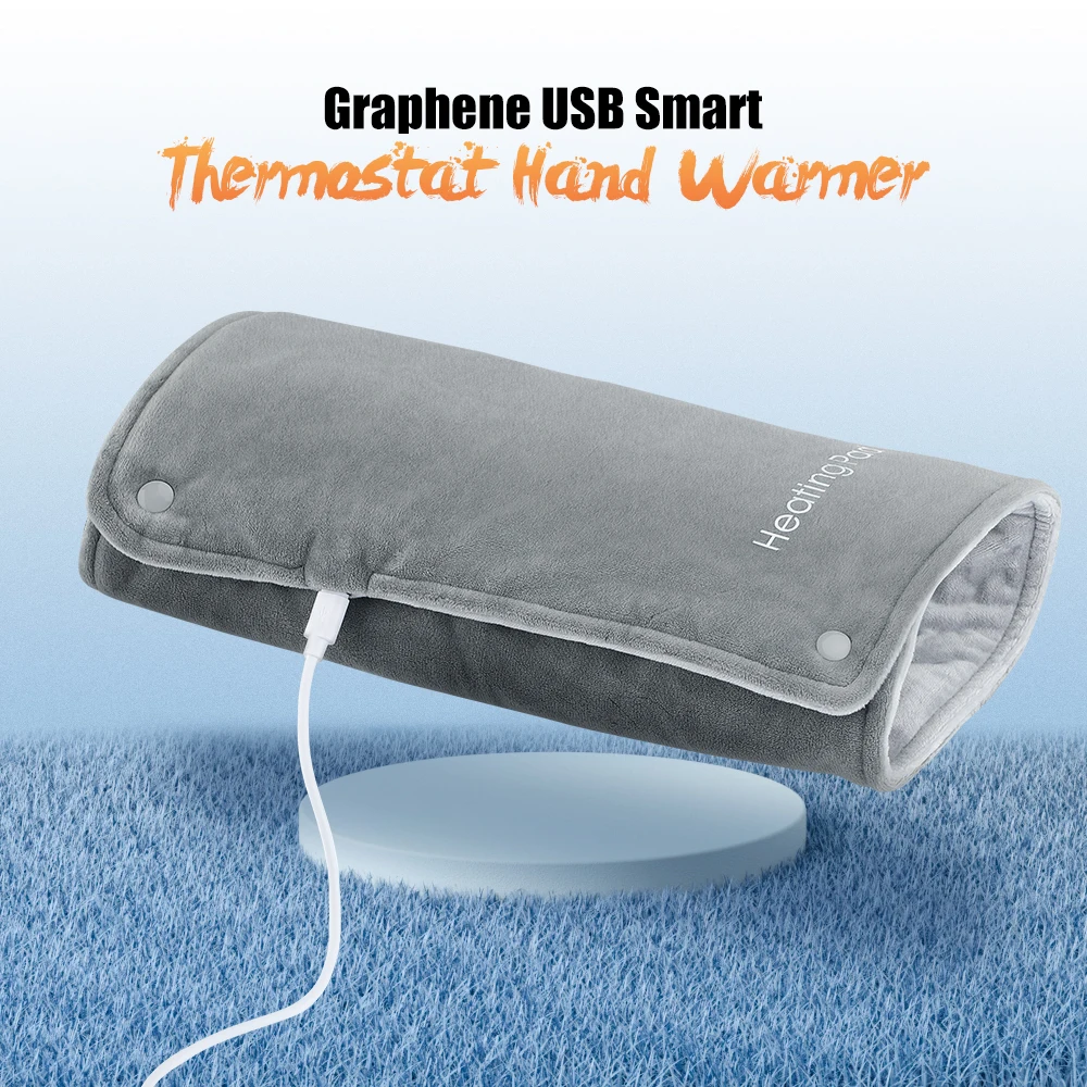 USB Graphene Electric Heating Pad Portable Foot Heater Winter Hand Warmer Abdomen Waist Back Thermal Blanket Warming Mat 30x50cm