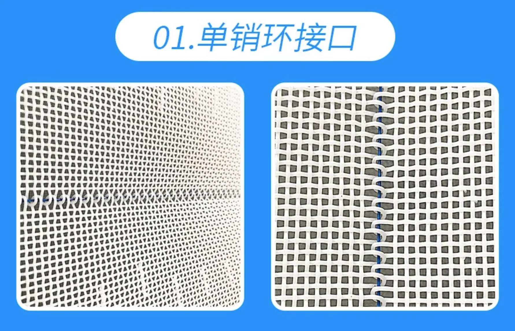 Customized Polyester Mesh Belt Flat Woven Square Mesh Conveyor Belt Temperature Resistant Food Drying Filter Dehydration Belt