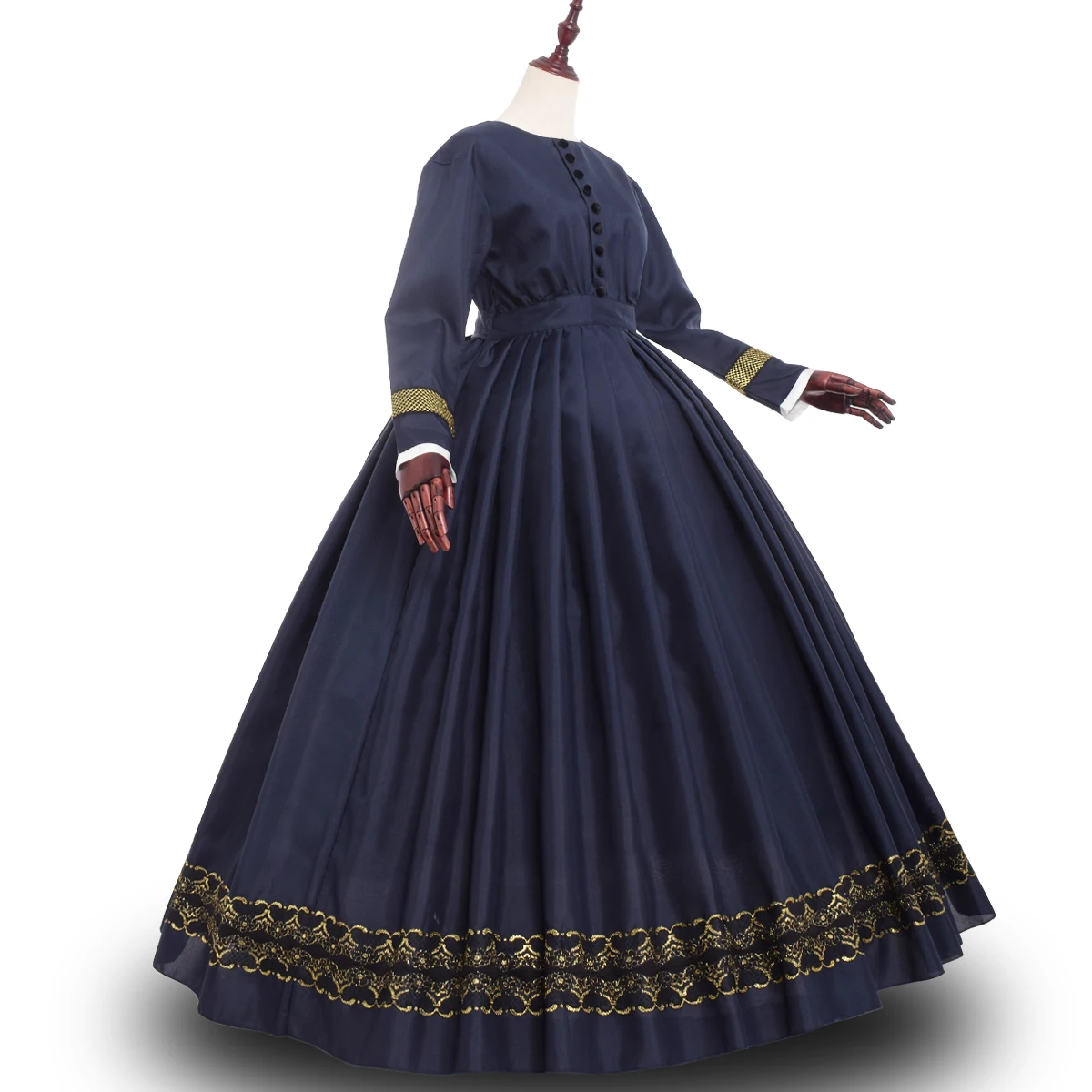 

Викторианское платье исторической эпохи Гражданской войны, винтажное средневековое бальное платье, костюм