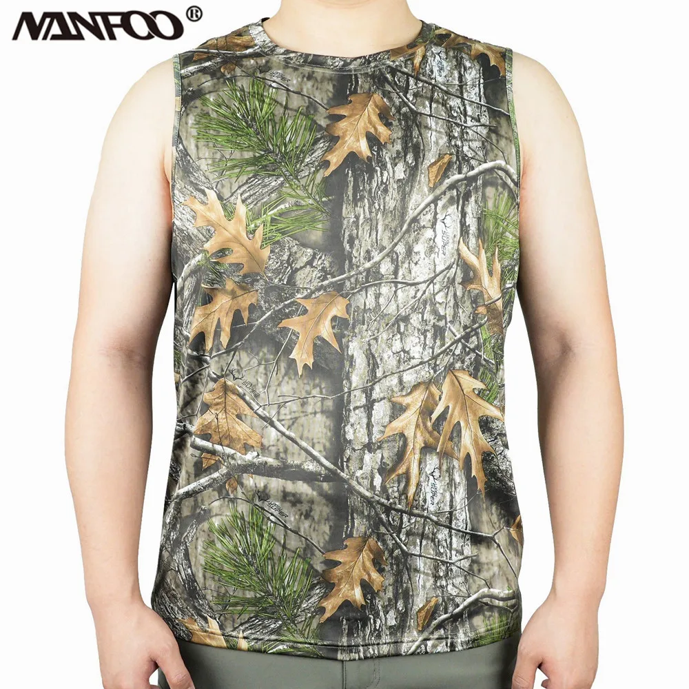 

Летний УФ-защитный бионический камуфляжный охотничий жилет, мягкая дышащая тонкая легкая быстросохнущая мужская спортивная рубашка без рукавов