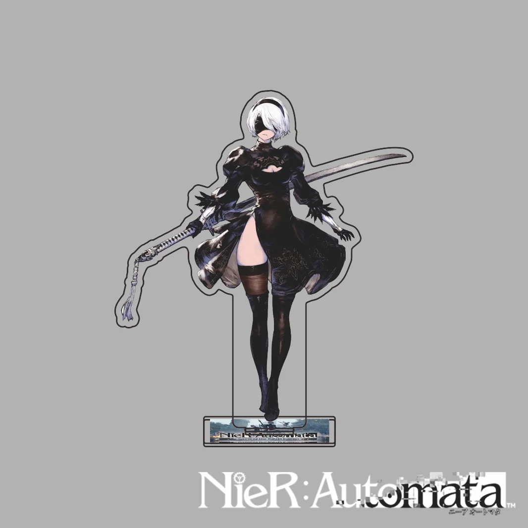 New NieR Automata Official Outfit Series Acrylic Stand 2B 9S A2 Equal Height Desktop Ornament Game Character Keychain