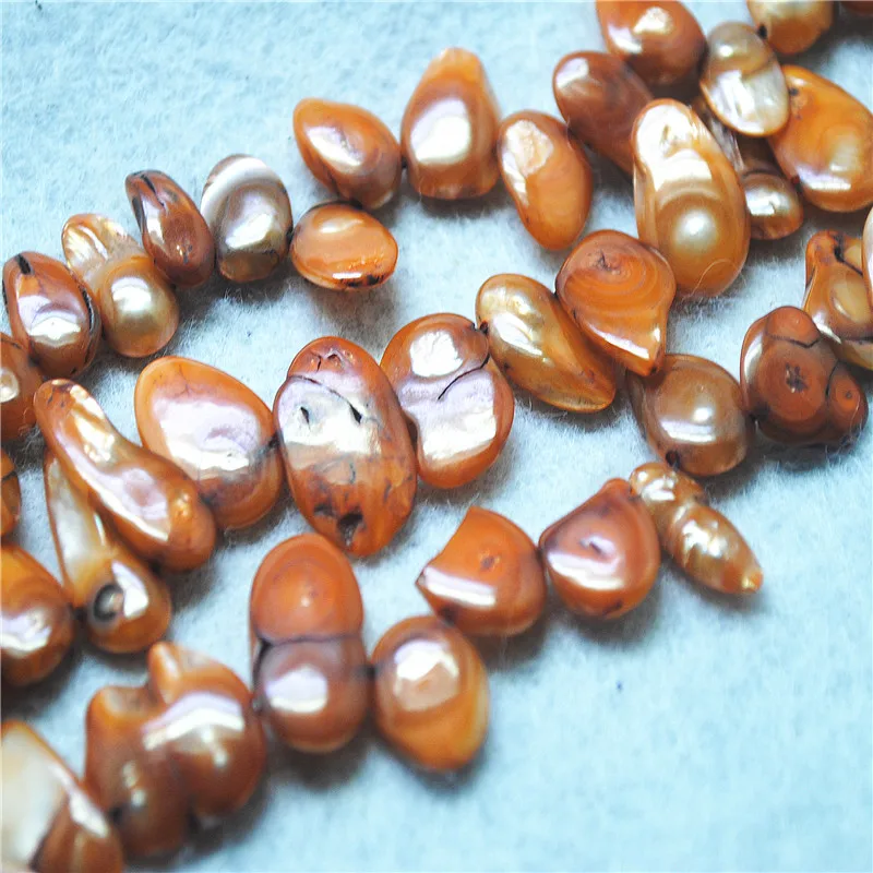 1 String Nature Pearl Chips Strings Mother Of Pearl Beads 15-20MM Fashion Bracelets Design Items Wholesale Price Bright Colors