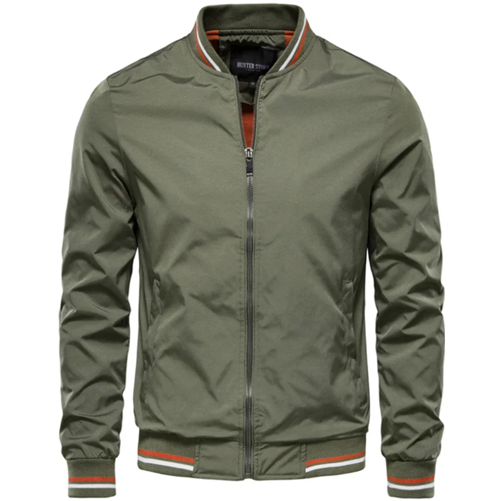 Blouson aviateur coupe-vent à fermeture éclair pour hommes, blouson de baseball, décontracté, résistant, document, mode automne, haute qualité