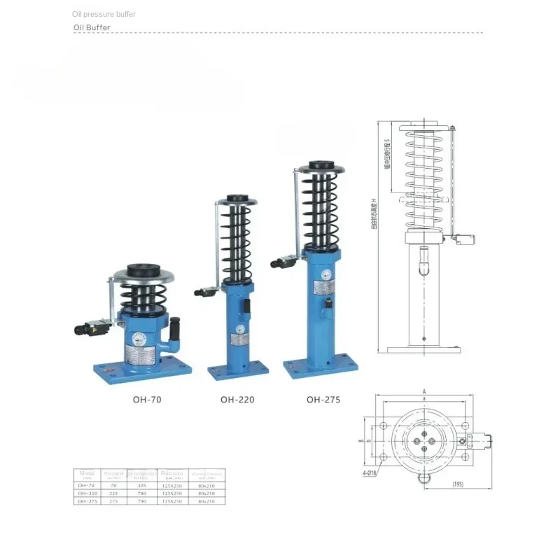 Elevator oil buffe Hydraulic buffer