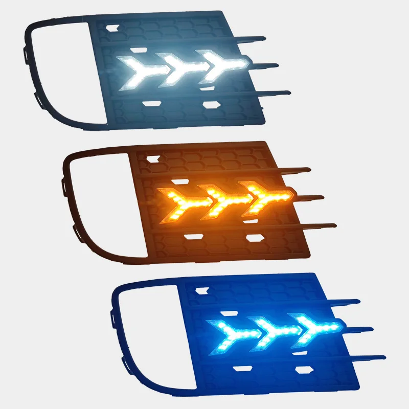 لفولكس واجن تيجوان 2013 2014 2015 2016 2017 LED النهار تشغيل ضوء تعديل ضوء الزخرفية #4