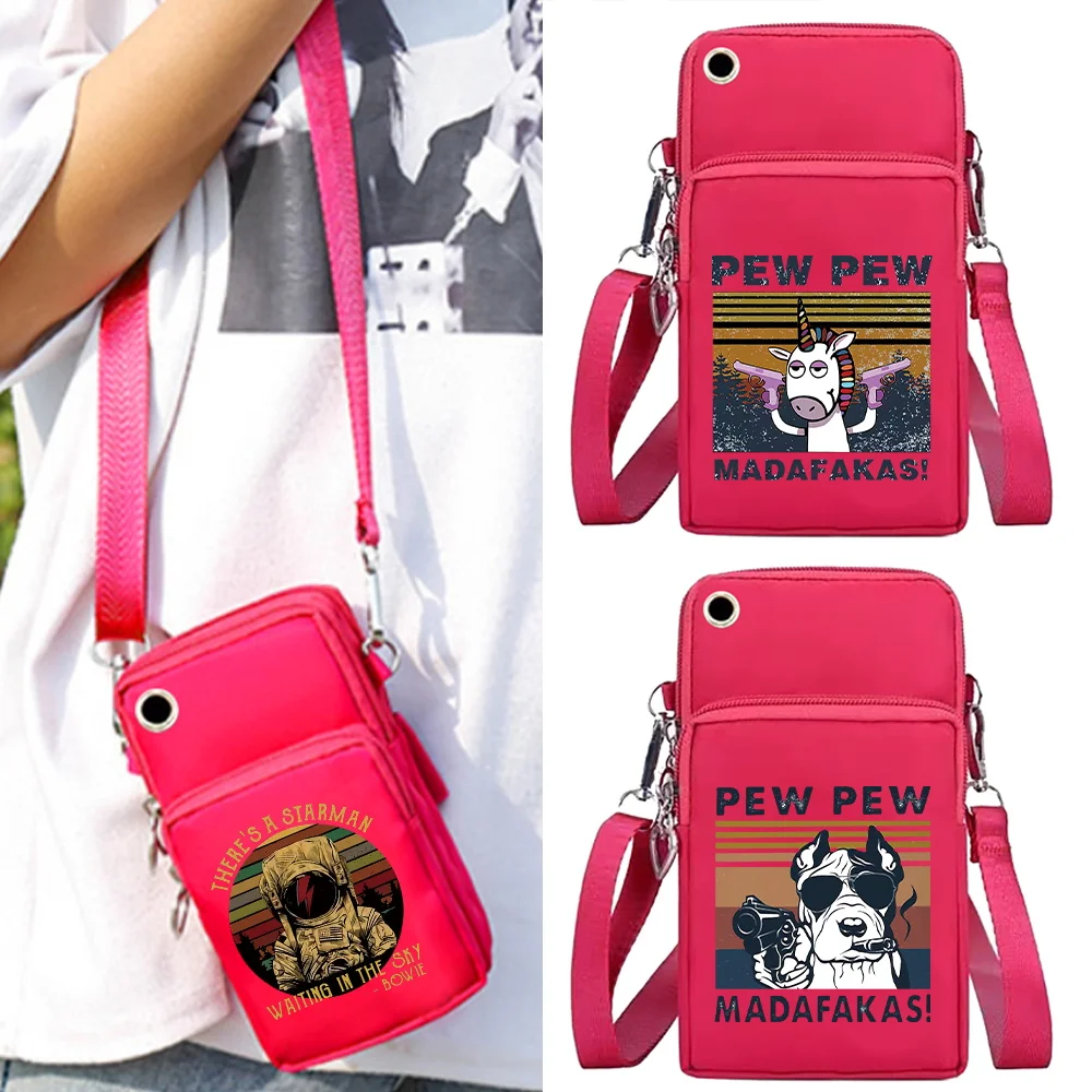 2024 Mobile Phone Bag Wallets Women Shoulder Bags Wrist Pack for Apple/Huawei/Xiaomi Cell Phone Accessories Organizer Arm Packet