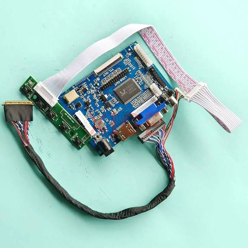 

DIY Kit для Φ 2AV VGA 1920x1080 LVDS 40 Pin N164HGE-L11 16,4 "HDMI-совместимая плата контроллера