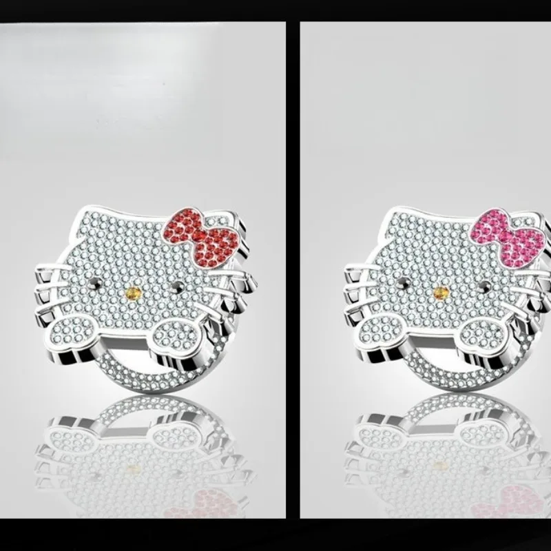 

Hello Kitty Accessories Cartoon Anime Car One Click Start Decoration Protective Cover Women Products Kawaii Girl Gift Wholesale
