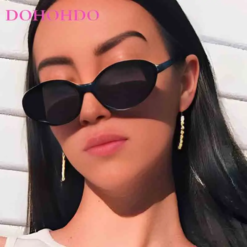 

Sexy Women's Sunglasses Personality Oval Sunglasses New Fashion Sun Glasses Luxury Brand Designer Retro Travel Sunglasses UV400