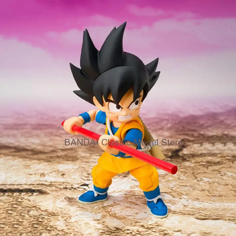 

Оригинальная фигурка Bandai Dragon Ball DAIMA, модель SHF Сон Гоку MINI DAIMA, коллекционная фигурка, игрушки, подарки