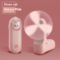 A98I-Folding Handheld Fan USB Silent Student Outdoor Desktop Portable Mini Small Fan Gift