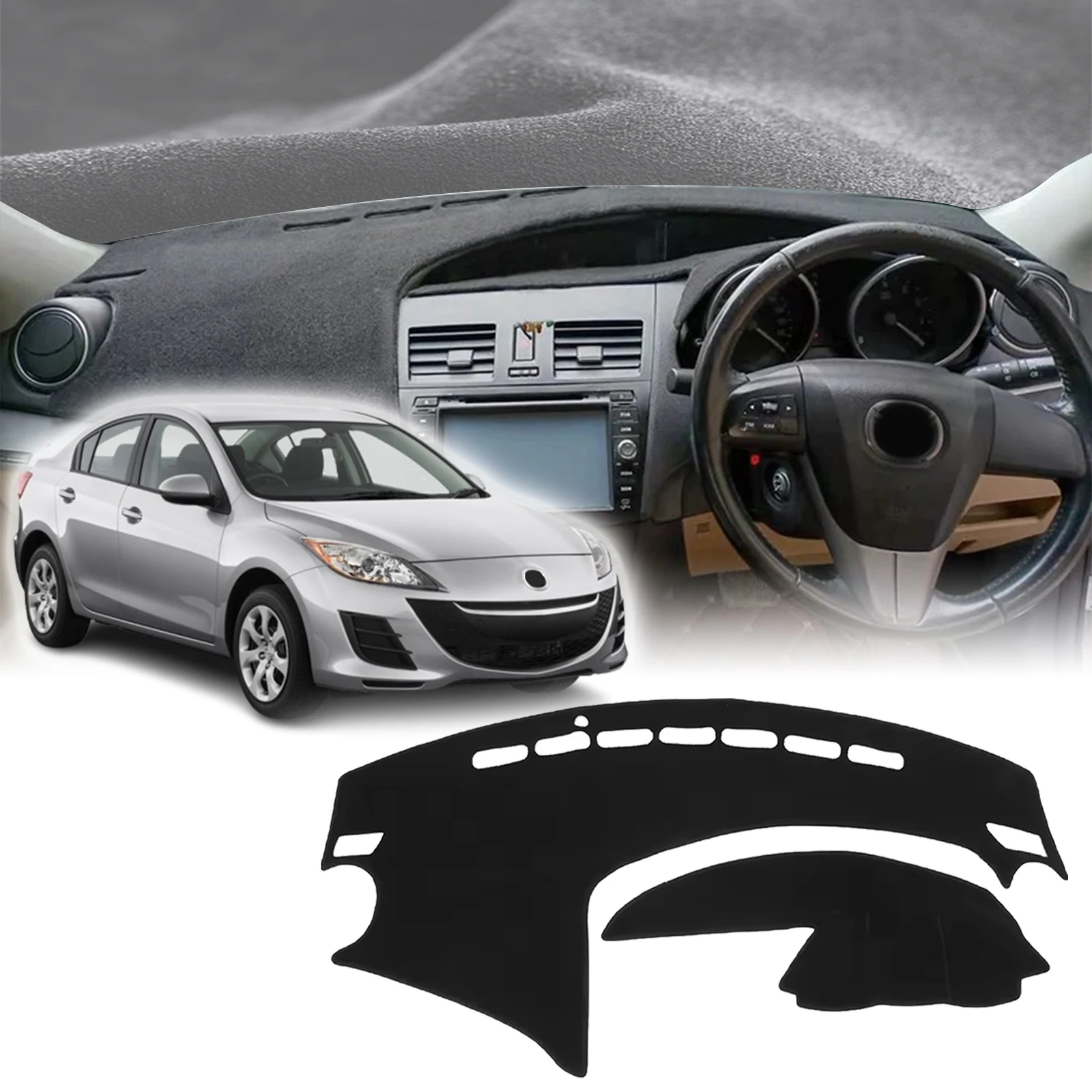 

fit for Mazda 3 Axela BL 2009 2010 2011 2012 2013 Dashmat DashMat Sunshade Dashboard Cover Pad Protective Carpet Car Accessories